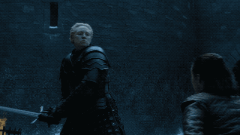 Maybe Brienne was taking it easy on her...?