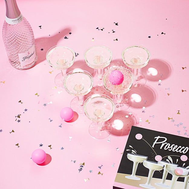 A rousing game of prosecco pong for shindigs that are fancier than frat parties but not quite black tie.