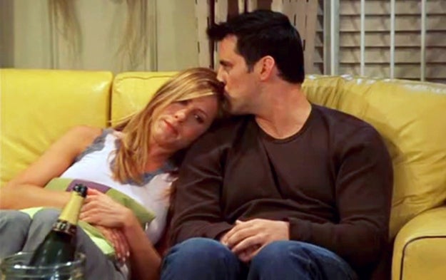 Rachel and Joey getting together on Friends: