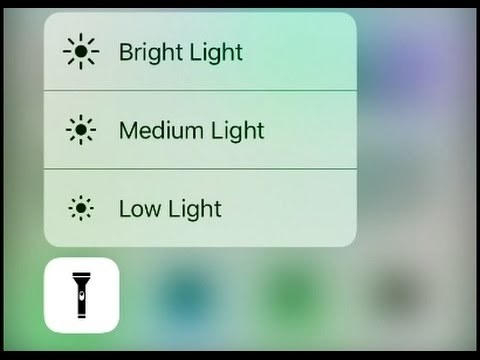 Flashlight brightness options