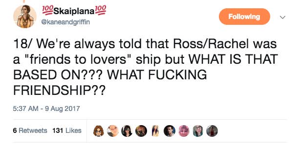 Rachel And Joey Should Ve Ended Up Together And This Twitter Thread Proves It