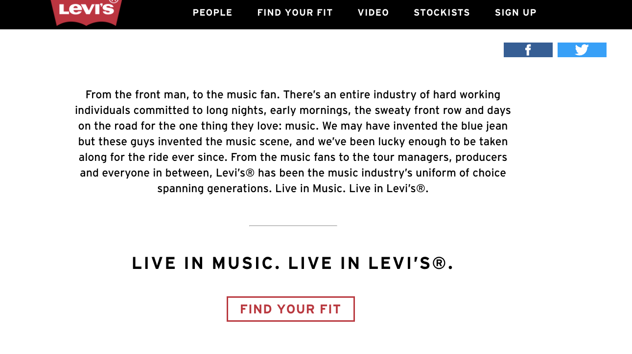 levi stockist