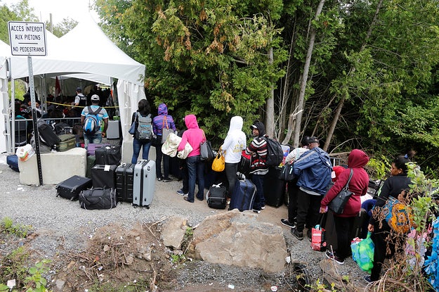 Image result for Canada builds camp to house asylum seekers near US border
