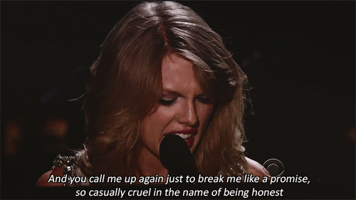 I don't even know where to begin with this song. It's five-and-a-half minutes of pure, heartbreaking, gut-wrenching perfection. The lyrics are incredible and somehow manage to be extremely specific but universally relatable. "I might be OK but I'm not fine at all"??? "I forget about you long enough to forget why I needed to"??? Like, tell me those lyrics are not perfect. I'm sitting at my desk right now crying just thinking about it.Perfect for: Listening to on repeat while sitting in the bathtub and sobbing. It's cathartic as hell.