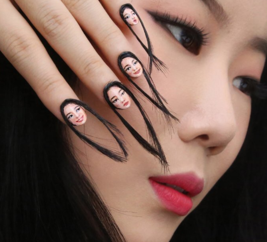 She's causing a big stir on the internet for potentially introducing a new trend — hair nails.