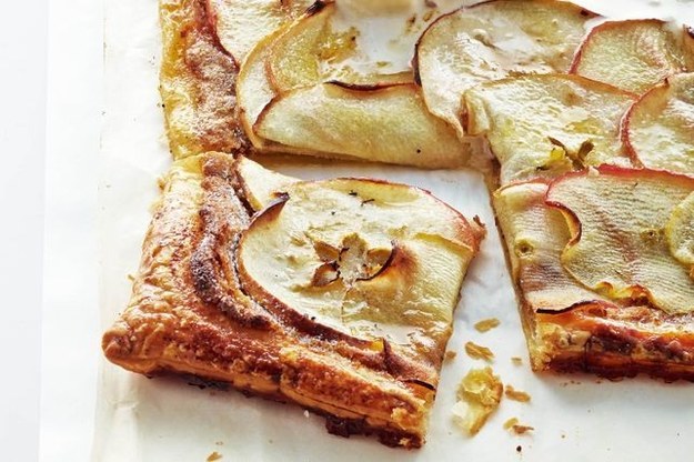 Apple and hazelnut frangipane galette