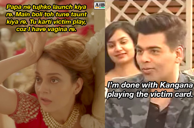Raveena Tandon Xxx Sexmovies - 15 Lines From AIB Ft. Kangana Ranaut's Music Video, And The Real-Life  Sexism They Call Out