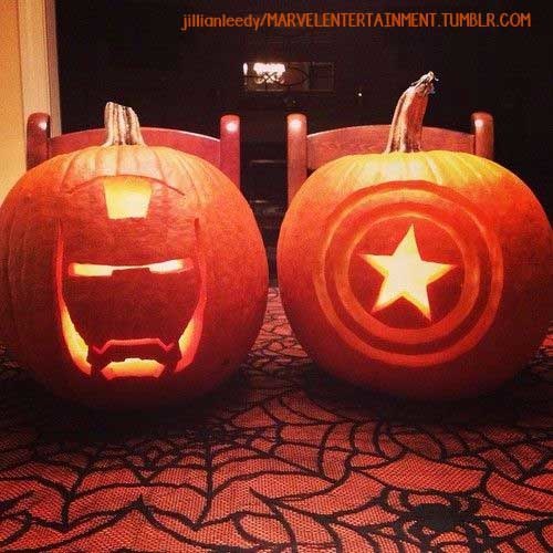 Superhero pumpkin