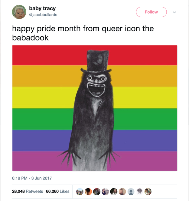 Over the summer, the internet decided that the Babadook was gay.
