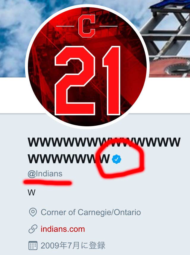 米大リーグ インディアンスの公式ツイッターがwwwwwwwwwwwwwwwwwwwwすぎる