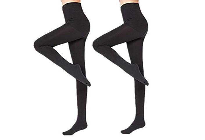 Promising review: "These are wonderful stockings. They are very warm and soft. Can be worn under pants or with a dress or skirt." —TGPrice: $19.99 for a two-pack Rating: 4.3/5 Size: one size