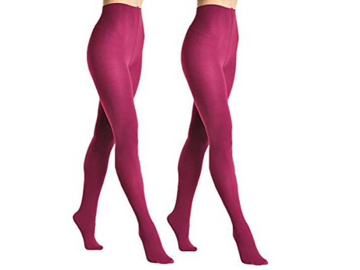 Promising review: "I bought several pairs of these for a recent trip abroad to wear with skirts and under pants in cold weather. These are great tights! Very durable, even though they've been through dozens of washes in the machine (I don't hand wash or use the gentle cycle). I'd buy these again." —Elsie85Price: $7.50+ each or $14.99 for a two-pack Rating: 4.2/5 Size: one size Colors: eight
