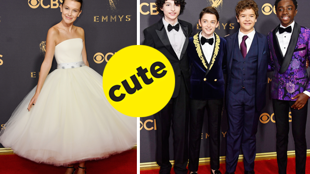 millie bobby brown emmy dress Emmys 2017: Millie Bobby Brown Wears Calvin Klein by Appointment Gown