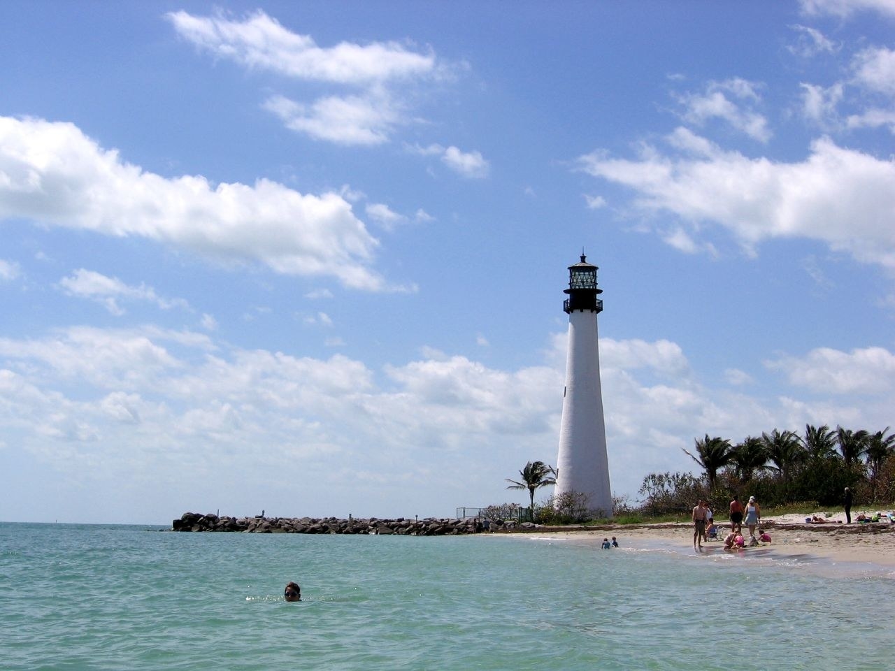 There is an entry fee to this beach, but the price is well worth the views as you get a quiet beach with a view of the lighthouse for it.