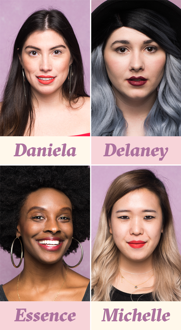 Four BuzzFeed editors — Daniela, Delaney, Essence, and Michelle — tested* the makeup for you!