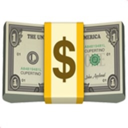 This emoji shows a wad of money, which many unfortunate people don't have. If you want to help people in need you can donate to a good cause here https://www.gofundme.com/vagwj-give-me-money