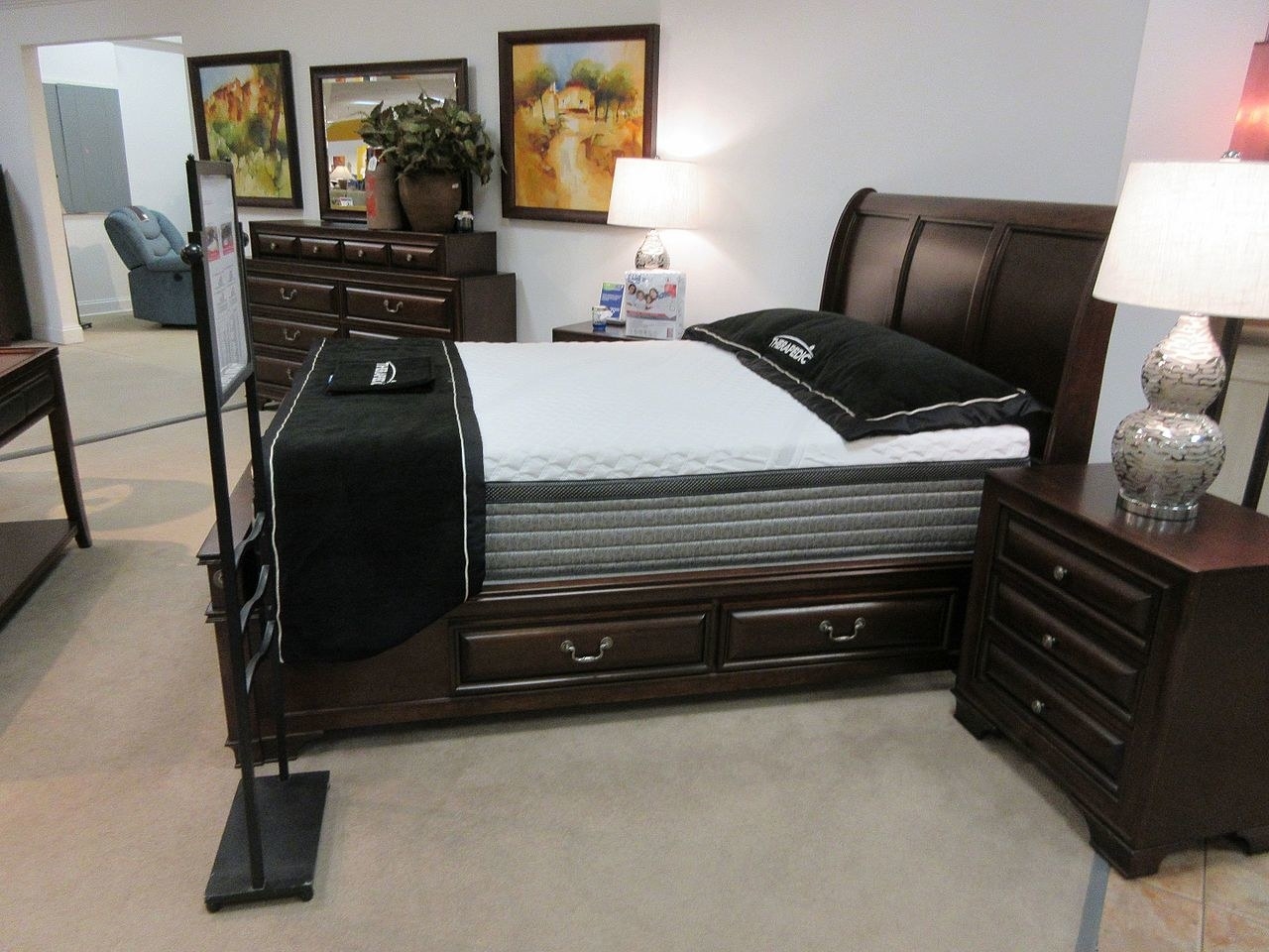Go for furniture that has multiple uses, like a sofa bed, or a bed that doubles as a storage solution.