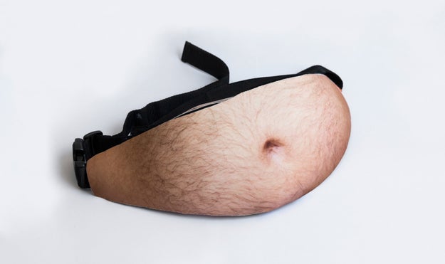 I'm not sure if this will help or hurt fanny packs, but there's a new ~trendy~ product, that's probably as useful as the pizza pouch and the Ta-Ta towel, but will surely be received with open arms by millennials everywhere. This is the Dadbag.