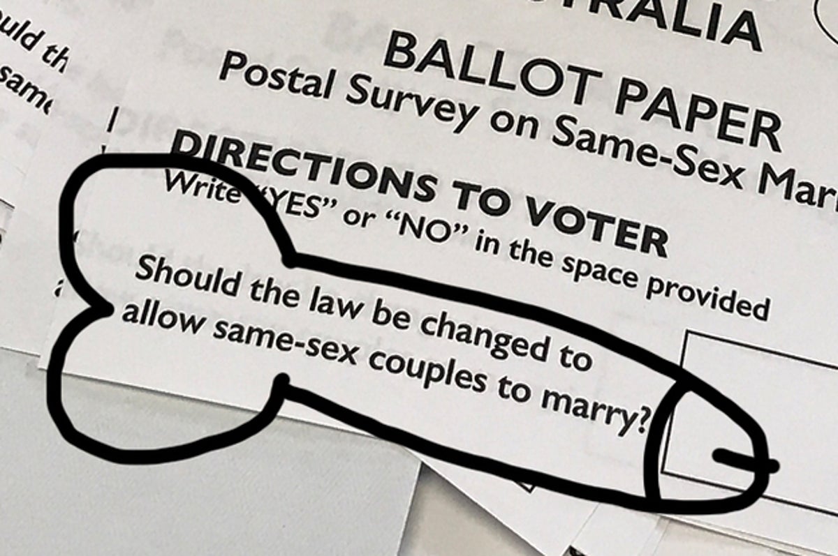 If You Draw A Dick On Your Same-Sex Marriage Ballot It Will Still Count