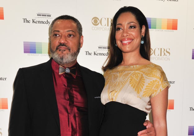 Laurence Fishburne and Gina Torres