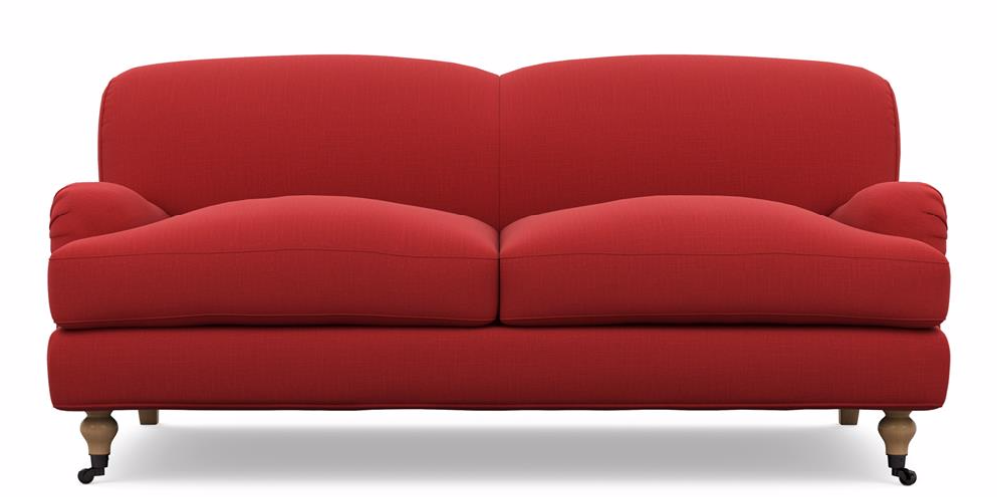 The red sofa on display