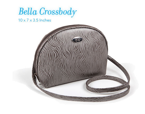 Cool-it Caddy solves the problem of items in your bag melting in the hot summer sun with insulated interior and coolant packs in a fashion-forward manner. The Bella Crossbody, designed for women, features fully insulated interior including two zippered pouches with removable (freeze and go) coolant packs.
