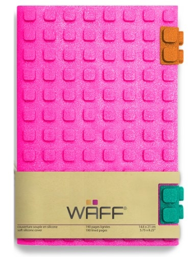Let your creativity go wile with these journals and diaries from WAFF. Inspired from the grid of a waffle, the WAFF journals promote creativity for all and support early stages of learning with educational play. Customize your journal by spelling out words, creating pixelated art, and even forming math equations.