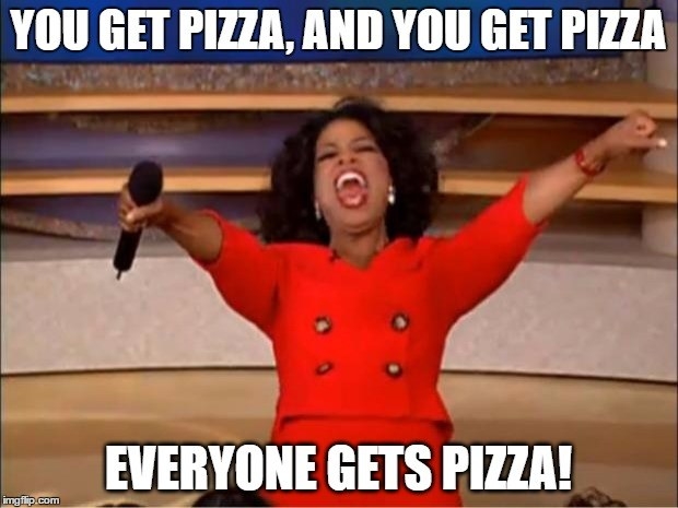 On Thursday at 10:15 PM we will be having a Community Meeting in the FPL and because Jess and Steph won the roommate games we will be having pizza.