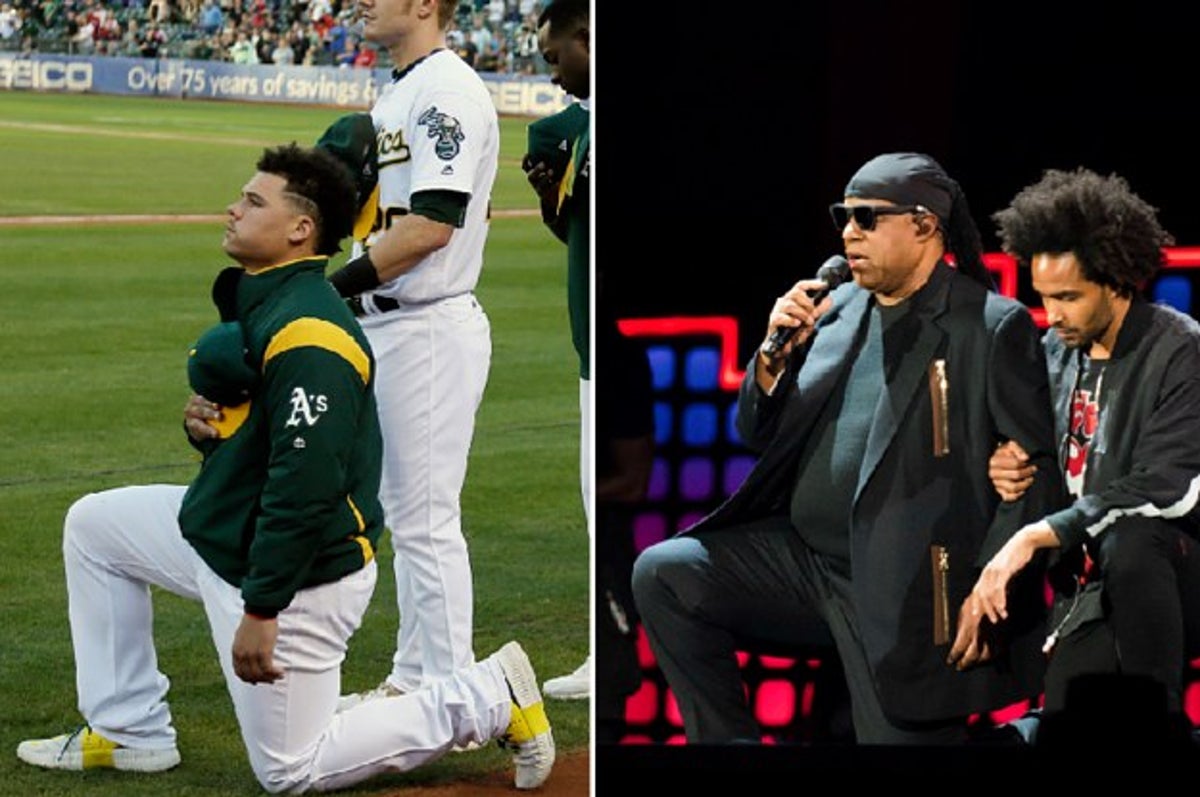 Oakland A's Bruce Maxwell first MLB player to kneel during anthem