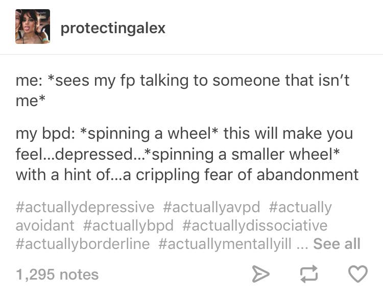 Borderline Personality Disorder Tumblr
