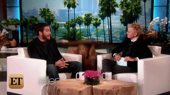Jake Gyllenhaal's surprised face.