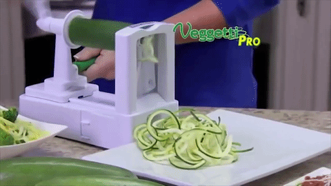 Comes with three different blades: thin, thick, and ribbon. Spiral vegetable slicer features non-slip suction cup base.Promising Review: "A wonderful tool for those wanting to prepare vegetable alternatives to pasta for a diet or gluten-free purposes. It's easy to set up and use, and the three cutting blades give several different options. It's easy to clean." —Cheryl PalmerGet it from Amazon for $18.83.