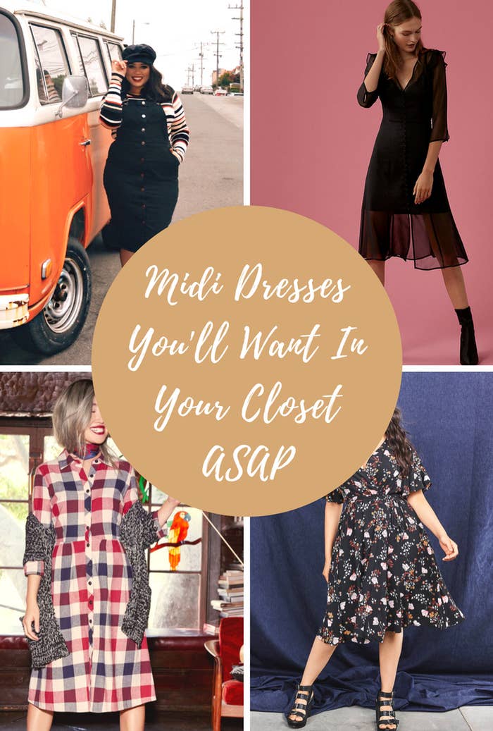 27 Midi Dresses You Won't Have To Shave Your Thighs For