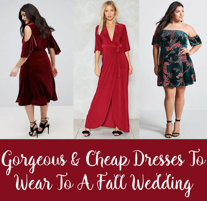 Absolutely Stunning (And Cheap!) Dresses To Wear To A Fall Wedding