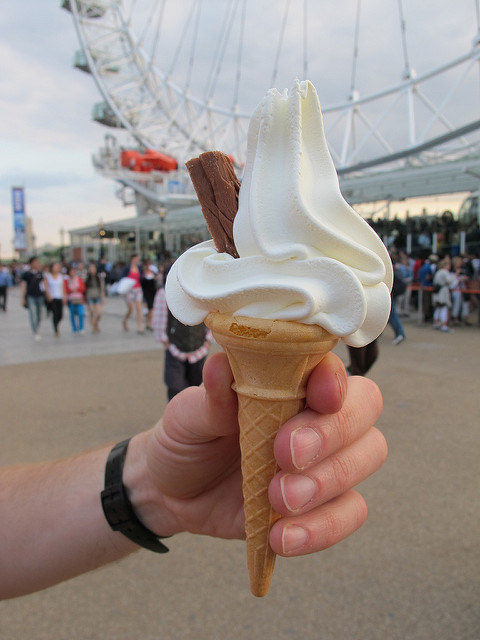 There's only about a week of proper summer a year in Britain, so you have to get as many 99s as you can in that time.