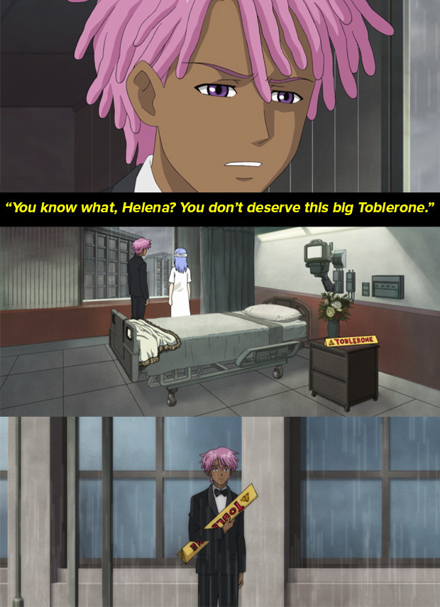 Neo Yokio Toblerone Quote