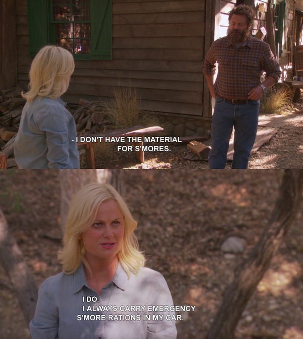 When Leslie was very prepared.