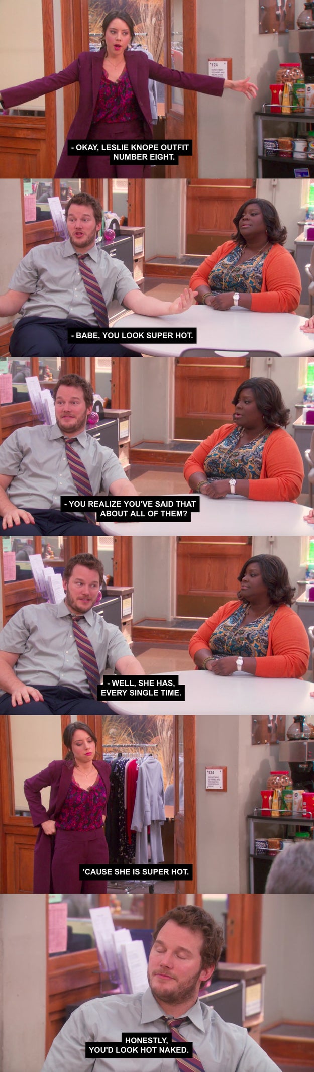 When Andy judged outfits.