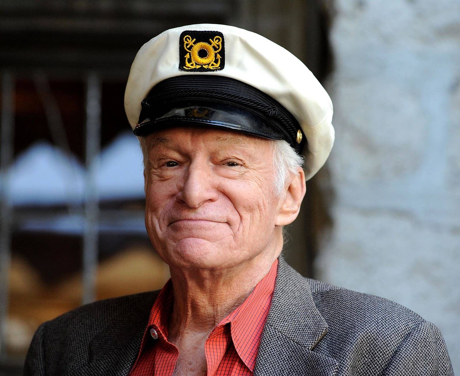 Hefner arrives at the 2011 Playboy Jazz Festival at the Playboy Mansion on Feb. 10, 2011, in Beverly Hills.