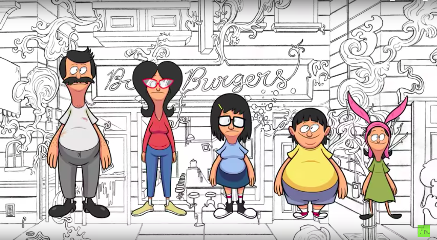 bobs burgers draw characters Lottie Damico