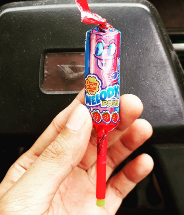 Those lollipops that doubled as a full-functioning WHISTLE.