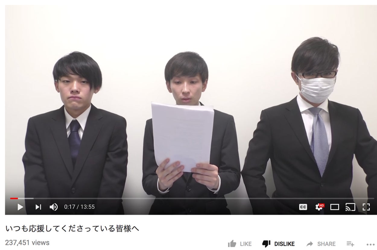 YouTuberヒカル、ラファエルらが動画で無期限活動休止を発表