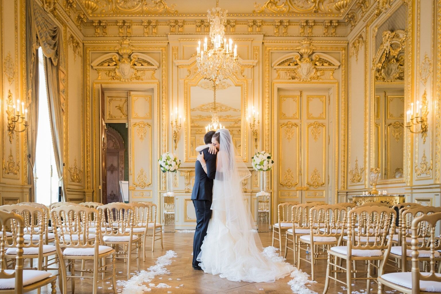 Parisian hotels have a lot of character and there’s definitely the perfect one based on your style and preferenceJust make sure to plan ahead! Paris Photographer Pierre Torset recommends arriving at least 2-3 days before your wedding date. He says, “You may not only be jet lagged but sometimes you need to do last minute arrangements (e.g. pick up flowers at the florist or a wedding cake at the bakery) and sometimes your luggage is arriving with a bit of delay. It’s just a little less stressful if you allow a few days around your event.”