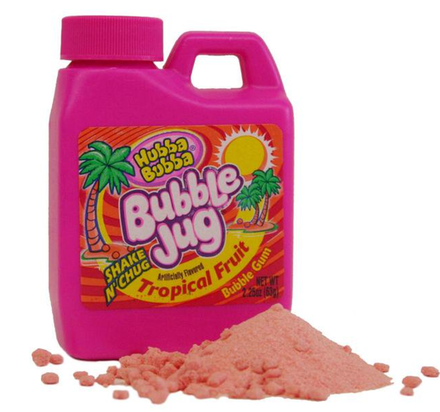 That gum which started off as dust then just magically turned into gum in your mouth.