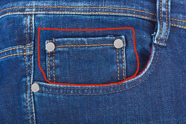 Here's what it's for: When jeans were first invented, back in the days of the Wild West, the fifth pocket was utterly indispensable. Because it was the place where cowboys and gold diggers kept their pocket watches.