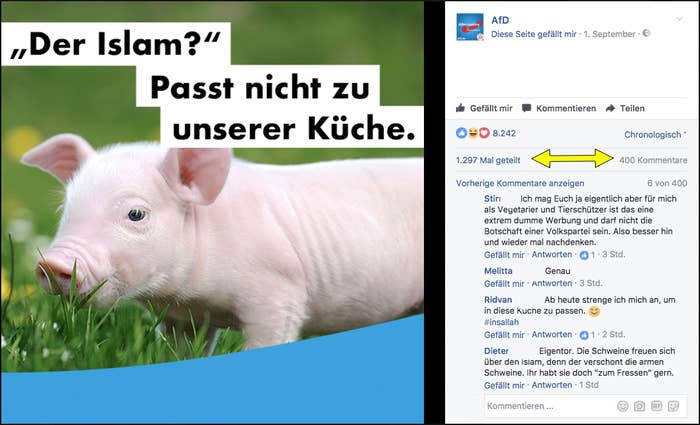 Die AfD versprach, dieses Wahlplakat nicht mehr zu zeigen – und wirbt