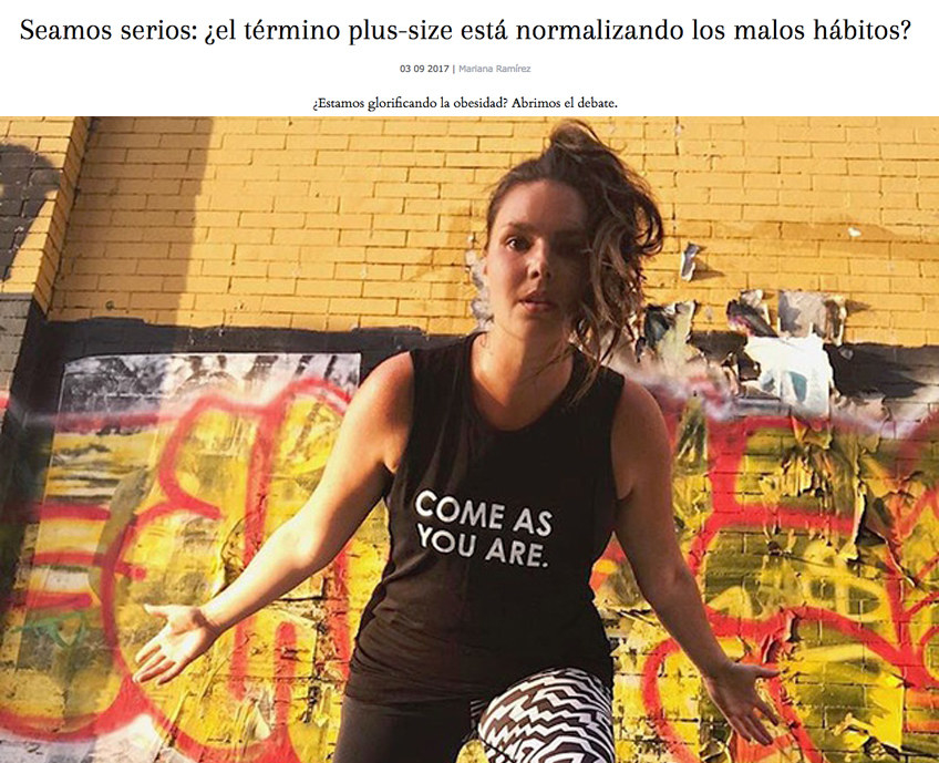 La modelo estadounidense plus size tuvo que enfrentarse desde los 15 años al rechazo de las agencias, pero a sus 32 logró convertirse en una de las figuras más importantes del movimiento body positive y fundadora de 'Project Start', una iniciativa que lucha por demostrar que el deporte es para todos los cuerpos.