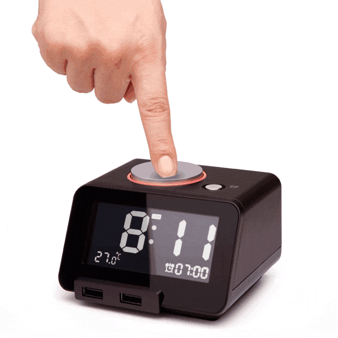 So that you can start training yourself to get up without it, without oversleeping.