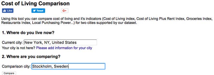 Thinking of moving across the country or even across the world? Find out how much you're losing on rent and so much more each month with this handy site. Check it out here.