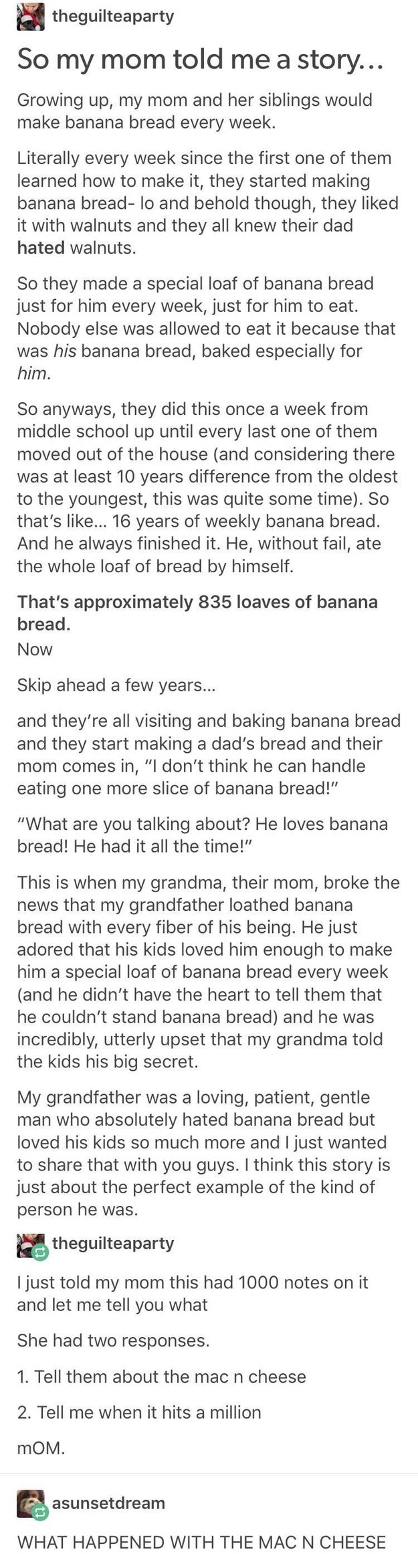 The story of the banana bread.